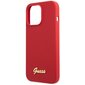 Guess GUHCP13XLSLMGRE iPhone 13 Pro Max 6.7" burgundy hard case Silicone Vintage Gold Logo hind ja info | Telefonide kaitsekaaned ja -ümbrised | hansapost.ee
