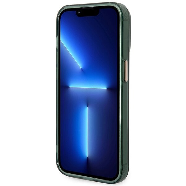 Guess GUHMP14XHTCMA iPhone 14 Pro Max 6,7" khaki hard case Gold Outline Translucent MagSafe hind ja info | Telefonide kaitsekaaned ja -ümbrised | hansapost.ee