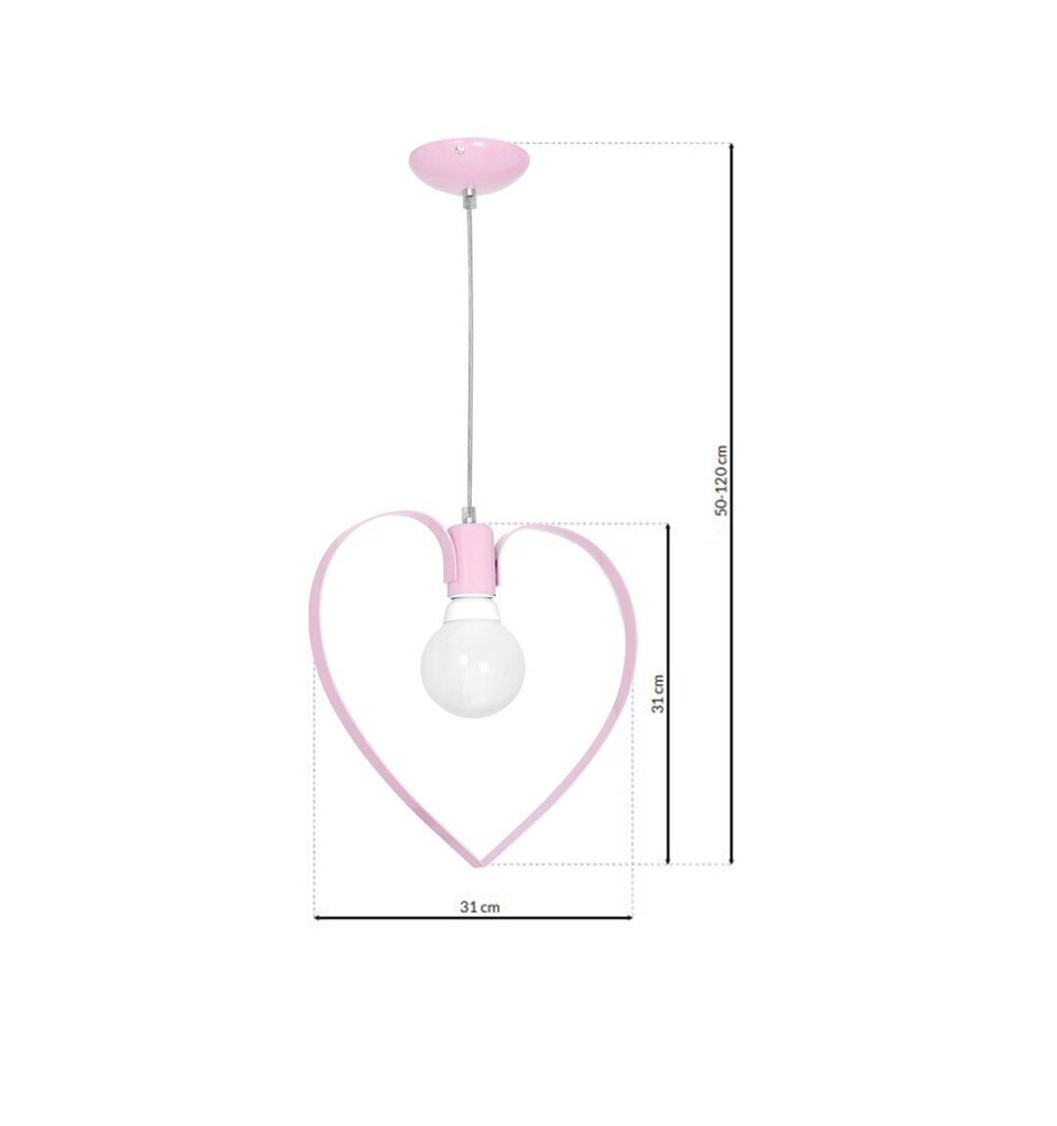 Milagro Hanging lamp AMORE PINK 1xE27 цена и информация | Lastetoa valgustid | hansapost.ee