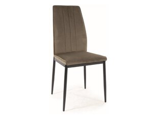 Набор из 4 обеденных стульев Signal Atom Velvet, коричневый/черный цвет цена и информация | Стулья для кухни и столовой | hansapost.ee