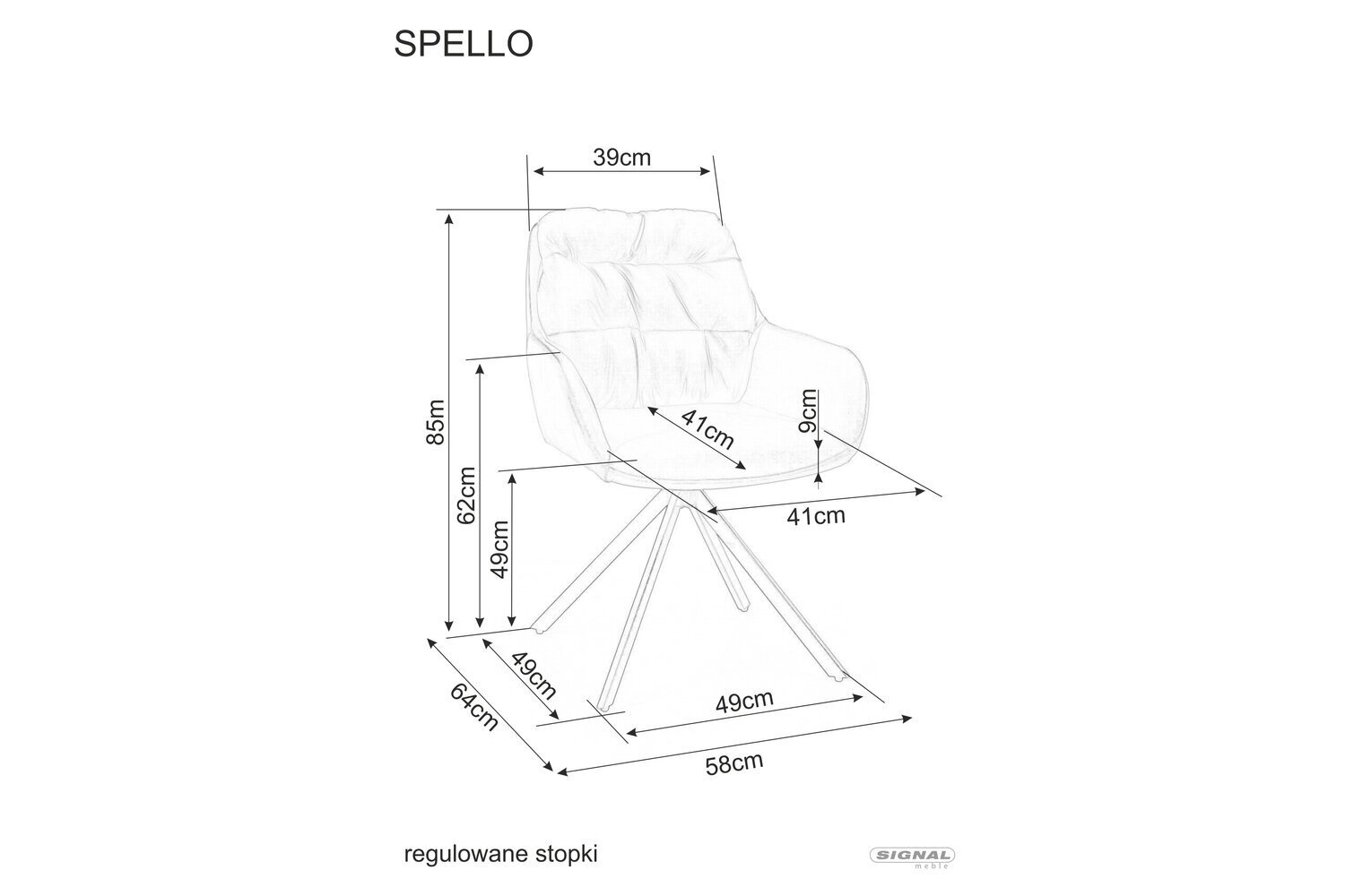 Söögitoolide komplekt Signal Spello, 2 tooli, hall/must цена и информация | Köögitoolid, söögitoolid | hansapost.ee