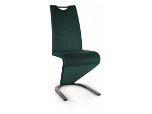 Комплект из 2 обеденных стульев Signal H-090 Velvet, зеленый/черный цвет цена и информация | Стулья для кухни и столовой | hansapost.ee