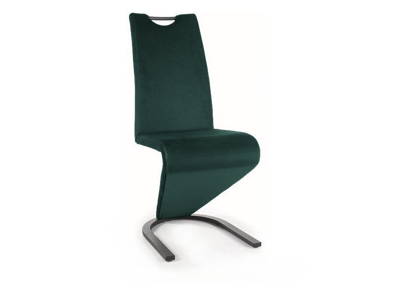 Söögitoolide komplekt Signal H-090 Velvet, 2 tooli, roheline/must цена и информация | Köögitoolid, söögitoolid | hansapost.ee