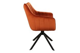 Набор из 2 обеденных стульев Signal Azalia Velvet, оранжевый/черный цвет цена и информация | Стулья для кухни и столовой | hansapost.ee