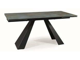 Обеденный стол Signal Salvadore Ceramic, черный/синий цвет цена и информация | Кухонные и обеденные столы | hansapost.ee