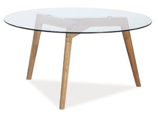 Кофейный столик Signal Oslo L2, коричневый цвет цена и информация | Журнальные столики | hansapost.ee