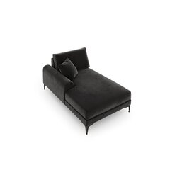 Кушетка Micadoni Home Larnite 1S-VL, темно-серый/черный цвет цена и информация | Диваны | hansapost.ee