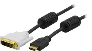 Deltaco, HDMI/DVI, 1 м цена и информация | Кабели и провода | hansapost.ee