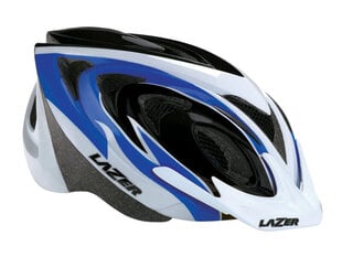 Велосипедный шлем Laser 2Х3М, белый/синий цена и информация | Шлемы | hansapost.ee
