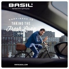 Сумка для велосипеда Basil Icon M Rear, 26 л, стальная, черная цена и информация | Другие аксессуары для велосипеда | hansapost.ee