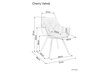 Söögitoolide komplekt Signal Cherry, 2 tooli, hall/must цена и информация | Köögitoolid, söögitoolid | hansapost.ee