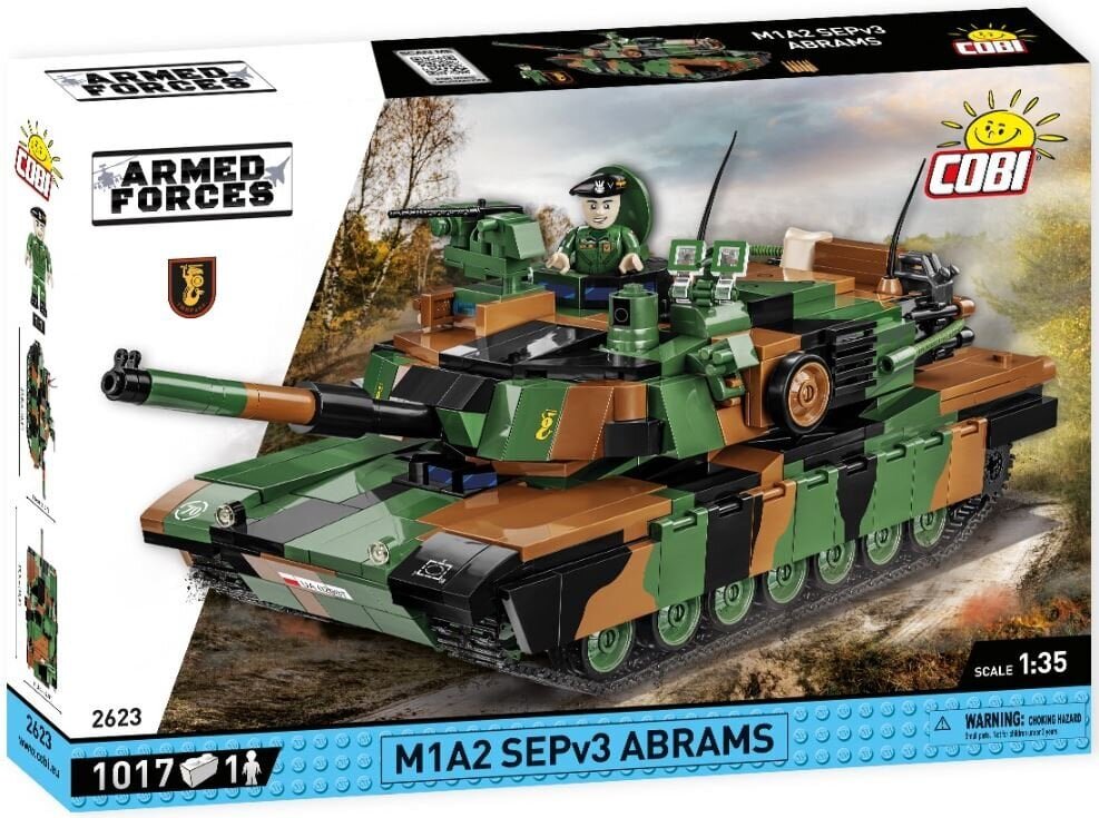 COBI - Plastkonstruktorid-2623, M1A2 ABRAMS SEPV3 hind ja info | Klotsid ja konstruktorid | hansapost.ee