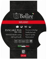 Сковорода для блинов Bollire MILANO Line, 24 см цена и информация | Посуда для приготовления пищи | hansapost.ee