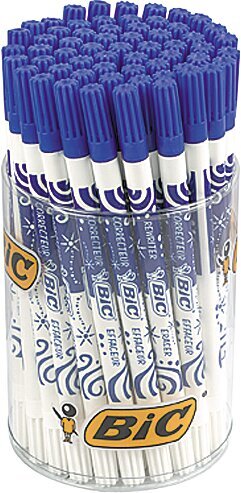 Pastakas kustutuskummiga BIC Ink Eater Tubo Blue, 60 tk 784311 цена и информация | Kirjutusvahendid | hansapost.ee