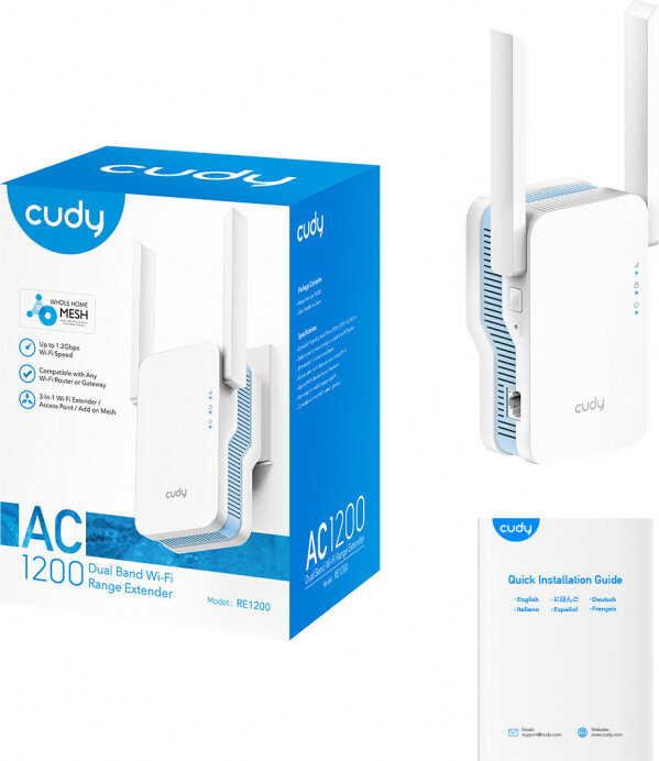 Wi-Fi Cudy AC1200 цена и информация | Ruuterid | hansapost.ee
