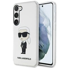 Karl Lagerfeld KLHCS23SHNIKTCT S23 S911 transparent hardcase Ikonik Karl Lagerfeld цена и информация | Чехлы для телефонов | hansapost.ee