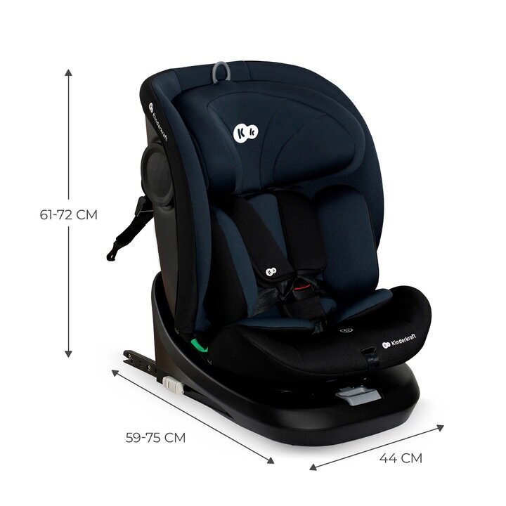 Turvatool Kinderkraft I-Grow i-Size, 0-36 kg, black цена и информация | Turvatoolid ja turvahällid | hansapost.ee