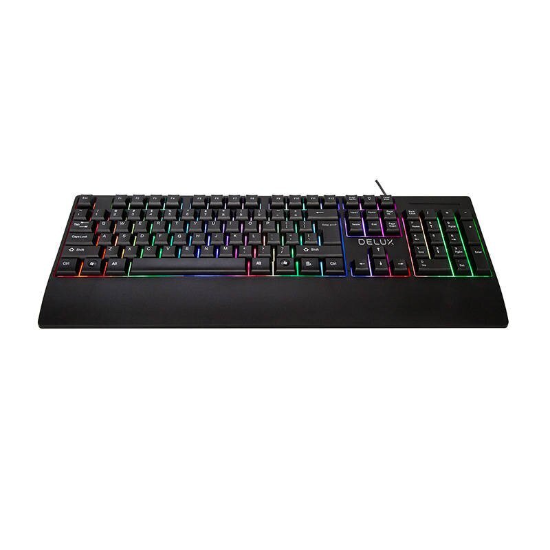 Delux K9852 RGB hind ja info | Klaviatuurid | hansapost.ee