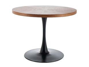 Обеденный стол Signal Amadeo, коричневый/черный цвет цена и информация | Кухонные и обеденные столы | hansapost.ee