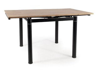 Обеденный стол Signal GD-082, коричневый/черный цвет цена и информация | Кухонные и обеденные столы | hansapost.ee