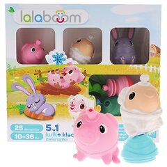 Palliplokid Lalaboom Montessori 5in1 sensoorsed loomad Farm 25 tk hind ja info | Arendavad laste mänguasjad | hansapost.ee