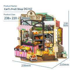 Robotime Carl’s Fruit Shop 3D pusle hind ja info | Klotsid ja konstruktorid | hansapost.ee