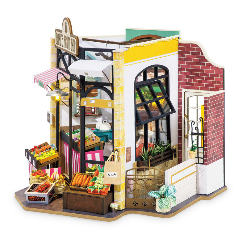 Robotime Carl’s Fruit Shop 3D pusle hind ja info | Klotsid ja konstruktorid | hansapost.ee