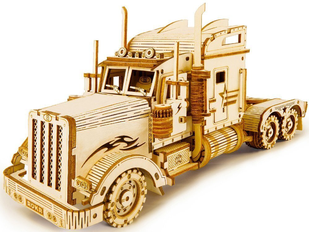 Puidust 3D puzzle, Robotime Heavy Truck hind ja info | Klotsid ja konstruktorid | hansapost.ee