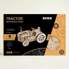 Деревянный 3D пазл-головоломка Robotime Трактор цена и информация | Конструкторы и кубики | hansapost.ee