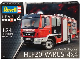Revell - Schlingmann HLF 20 Varus 4x4 (MAN TGM), 1/24, 07452 hind ja info | Klotsid ja konstruktorid | hansapost.ee
