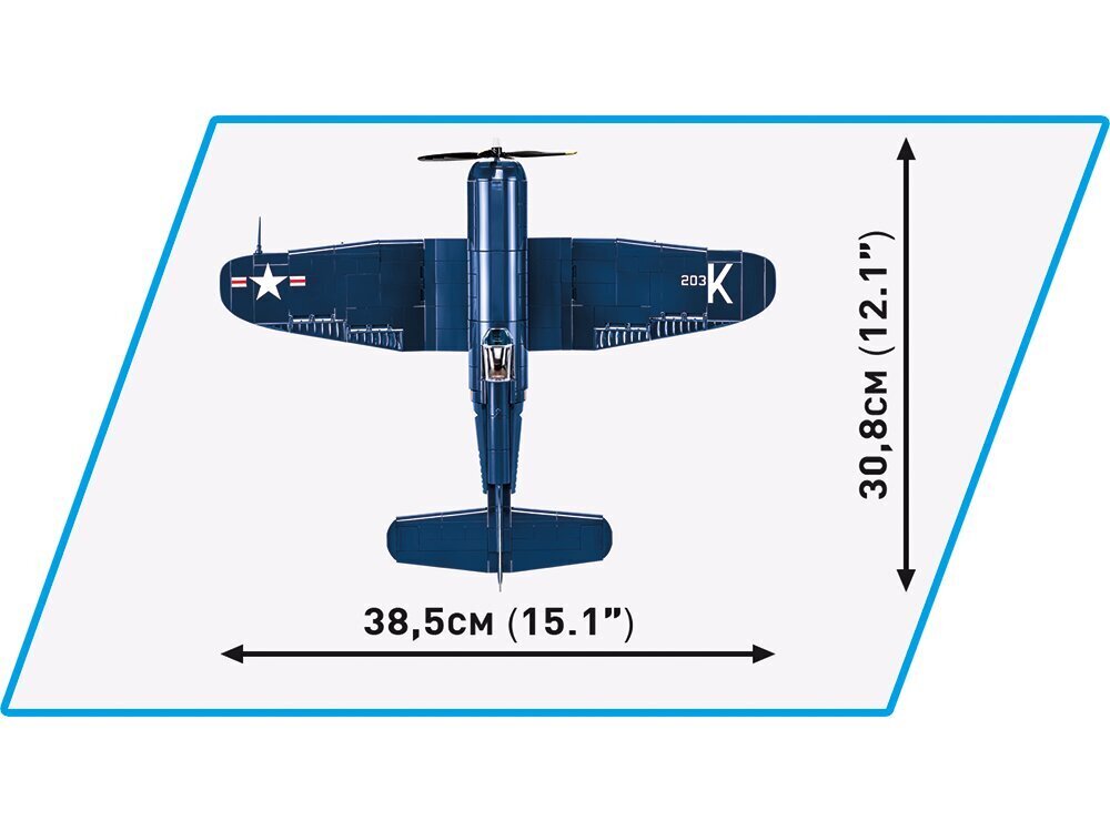 COBI - Plastkonstruktorid F4U-4 Corsair, 1/32, 2417 hind ja info | Klotsid ja konstruktorid | hansapost.ee