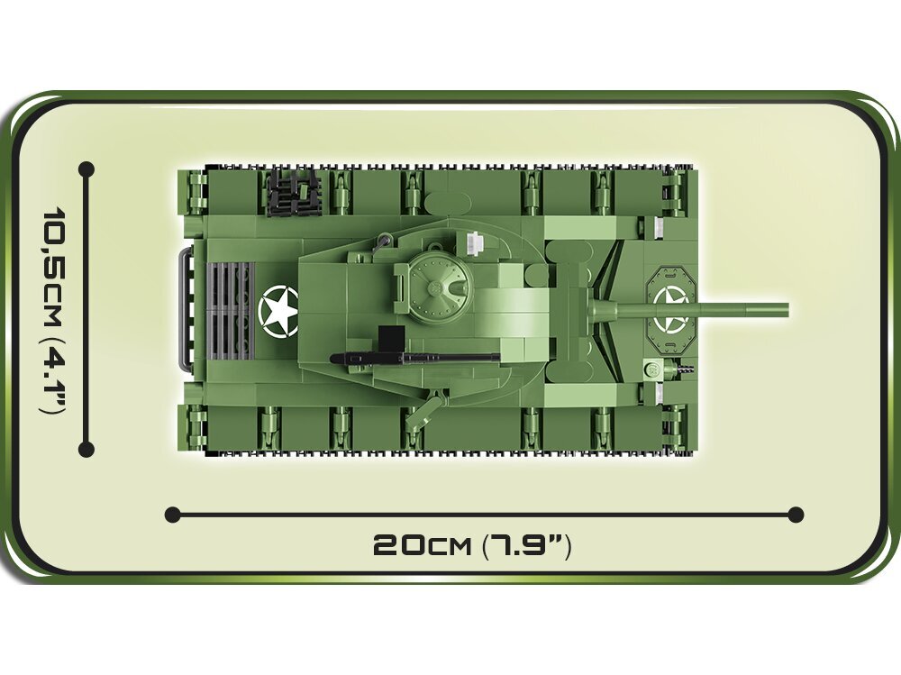 COBI - Plastkonstruktorid M24 Chaffee, 2543 цена и информация | Klotsid ja konstruktorid | hansapost.ee