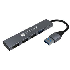 Adapter Techly 4-pordiga, 1x USB 3.2 Gen1 5Gbps 3x USB 2.0 hind ja info | USB adapterid ja jagajad | hansapost.ee