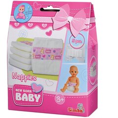 SIMBA New Born Baby Pampers 5 tk nukule hind ja info | Mänguasjad tüdrukutele | hansapost.ee