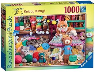 Ravensburger Knitty Kitty 1000 osaline pusle täiskasvanutele ja alates 12 aastastele lastele hind ja info | Pusled lastele ja täiskasvanutele | hansapost.ee