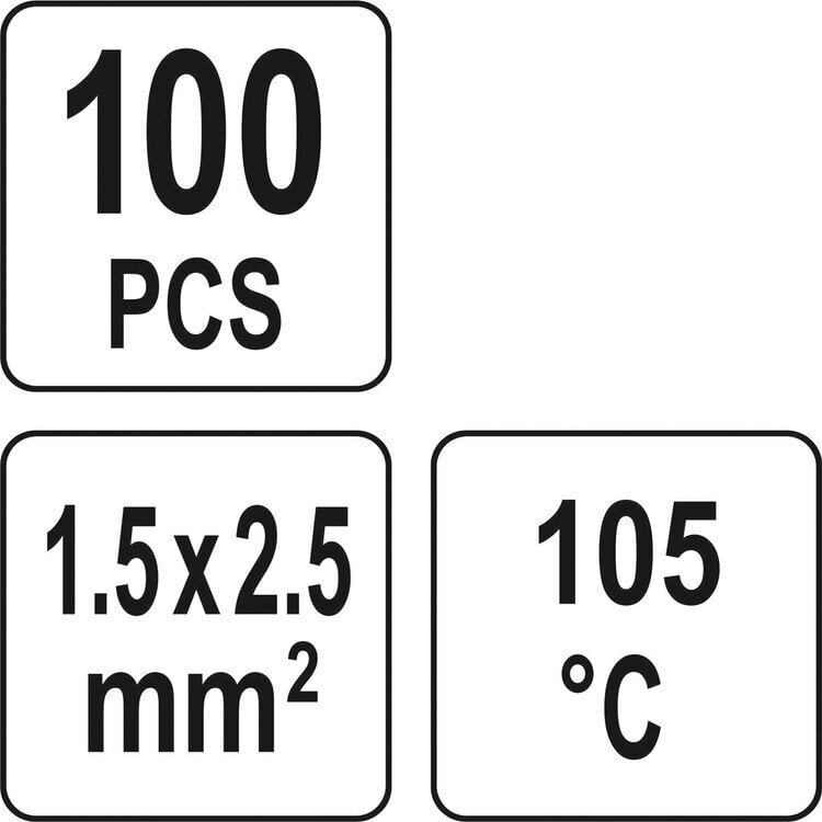 Juhtmeühendus tinaga 1,5-2,5 mm, 100tk. 81453 цена и информация | Lisatarvikud | hansapost.ee