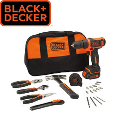 Akutrell Black&Decker, koos tööriistadega price and information | Cordless drills, drills and screwdrivers | hansapost.ee