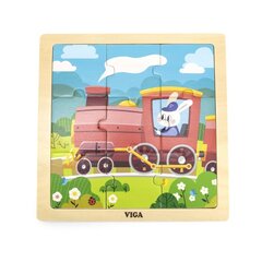 VIGA Handy Wooden Puzzle Train  9 цена и информация | Развивающие игрушки для детей | hansapost.ee