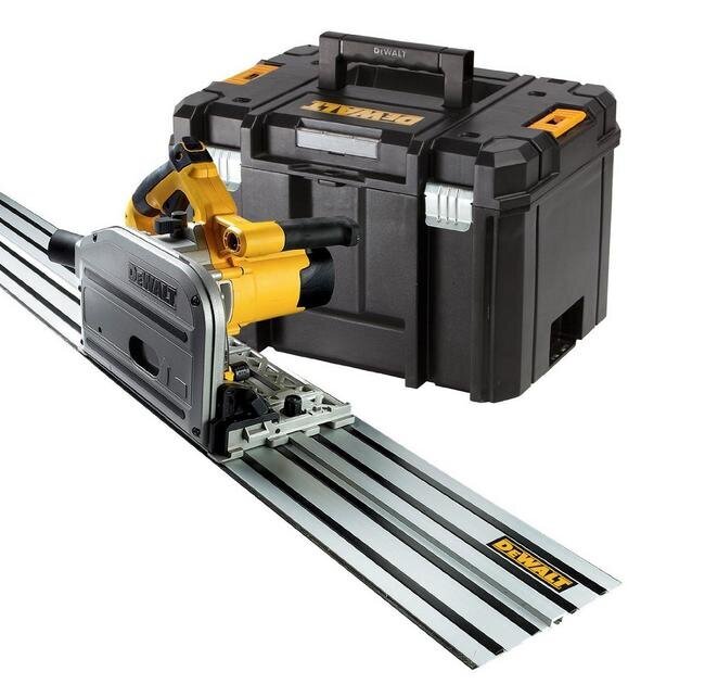 Dewalt ketassaag – süvislõikur 1300W 165mm DWS520KTR + Rööbas 1,5m Tstak цена и информация | Elektrilised saed, ketassaed ja tarvikud | hansapost.ee