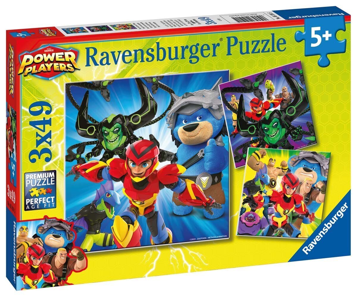 Ravensburgeri pusle Axel ja tema meeskond 3x49p 5191 цена и информация | Pusled lastele ja täiskasvanutele | hansapost.ee