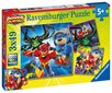 Ravensburgeri pusle Axel ja tema meeskond 3x49p 5191 hind ja info | Pusled lastele ja täiskasvanutele | hansapost.ee