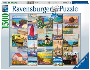 Прибрежный коллаж Ravensburger 1500 штук головоломки для взрослых детей в возрасте 12 лет вверх цена и информация | Пазлы | hansapost.ee