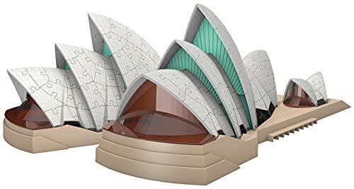 Ravensburger Sydney ooperimaja 3D mosaiikmõistatused lastele ja täiskasvanutele vanuses 8 aastat - 216 tükki - pole vaja liimi цена и информация | Pusled lastele ja täiskasvanutele | hansapost.ee