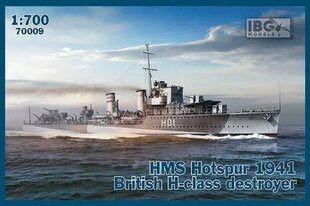 Mudel plastist HMS Hotspur 1941 Briti H-klassi hävitaja hind ja info | Mänguasjad poistele | hansapost.ee