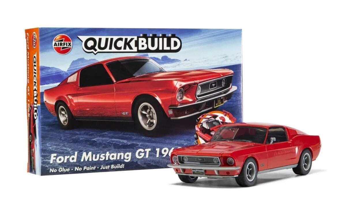 Plastikust mudel Quickbuild Ford Mustang GT 1968 цена и информация | Mänguasjad poistele | hansapost.ee