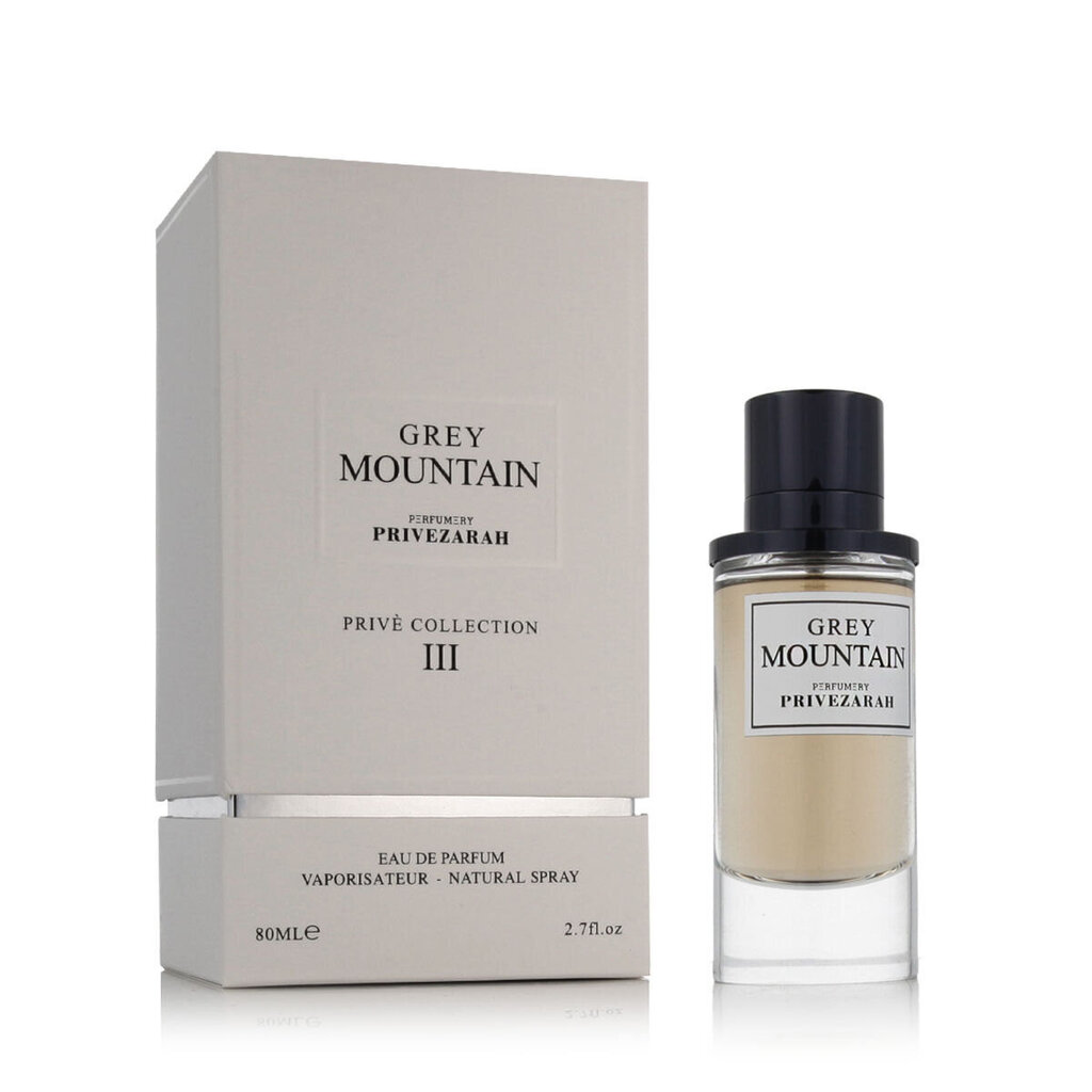 Meeste Parfüüm Prive Zarah EDP Grey Mountain Prive Collection Iii (80 ml) цена и информация | Parfüümid meestele | hansapost.ee