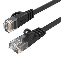 Orico RJ45 Cat.6 Flat Ethernet Network Cable 10m (Black) hind ja info | Juhtmed ja kaablid | hansapost.ee