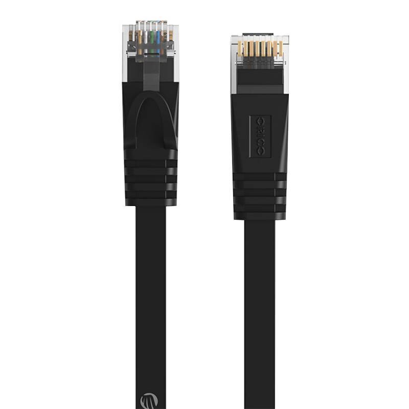 Orico RJ45 Cat.6 Flat Ethernet Network Cable 10m (Black) цена и информация | Juhtmed ja kaablid | hansapost.ee