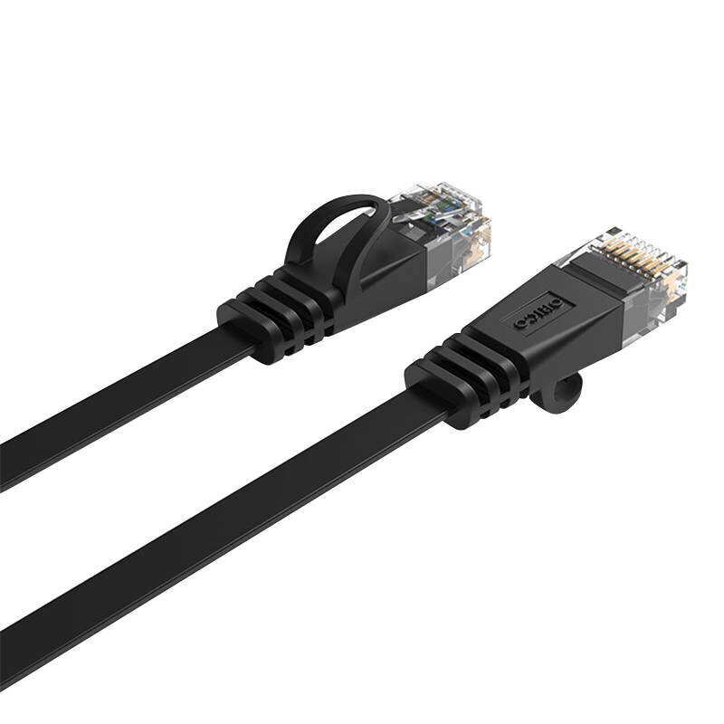 Orico RJ45 Cat.6 Flat Ethernet Network Cable 20m (Black) hind ja info | Juhtmed ja kaablid | hansapost.ee