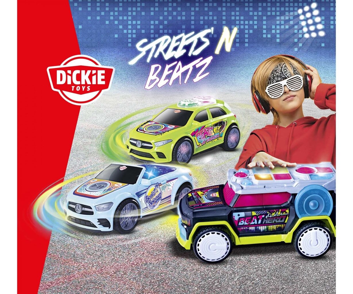 Muusikaline pöörlev interaktiivne auto Dickie Toys Mercedes-Benz A-klass цена и информация | Mänguasjad poistele | hansapost.ee